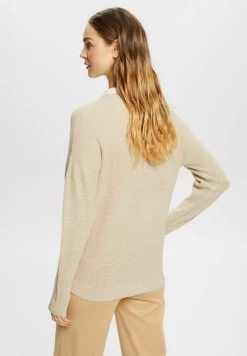 Edc By Esprit MIT V-AUSSCHNITT - Strickpullover - Light Taupe -Edc By Esprit 7318a66513824d77a249dcb2343fda19