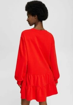 Edc By Esprit TERRY - Strickkleid - Red -Edc By Esprit 733533e7ce30434c9ff15db516e5016c