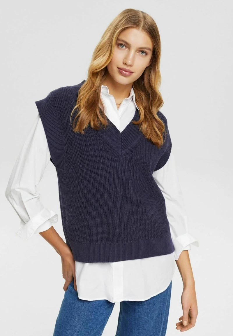 Edc By Esprit SWEATERS - Strickpullover - Navy 3 Edc By Esprit SWEATERS - Strickpullover - Navy