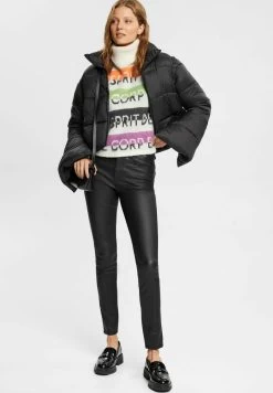 Edc By Esprit HIGH RISE - Stoffhose - Black -Edc By Esprit 7a90835f76514eaca9276f832cd9a334