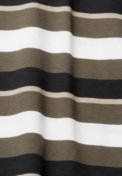 Edc By Esprit MIT STREIFENMUSTER - T-Shirt Print - Dark Khaki -Edc By Esprit 7d44d2248d5b4f36b30b6487d94e5cd6