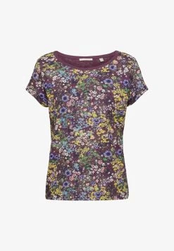Edc By Esprit F SUS AOP SLUB - T-Shirt Print - Dark Purple -Edc By Esprit 7d8324ba8bb44d22a27d73f8893bcdfb