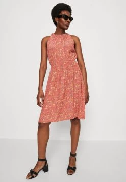 Edc By Esprit NECKHOLDER DRESS - Freizeitkleid - Coral Orange -Edc By Esprit 7f915c8abdf040d6a03c695c599528df