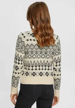 Edc By Esprit MIT GLITZEREFFEKT - Strickpullover - Beige -Edc By Esprit 7fae067bfe7e4a21a3b42d273ea13506