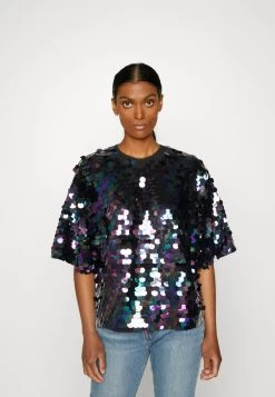 Edc By Esprit SEQUINS - T-Shirt Print - Black -Edc By Esprit 811a3e9d6a6944118932e832a56d088c 1