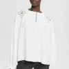 Edc By Esprit MIT SPITZENDETAIL - Bluse - Off White -Edc By Esprit 81b7cd790fc34533a07f86edd6852bfe
