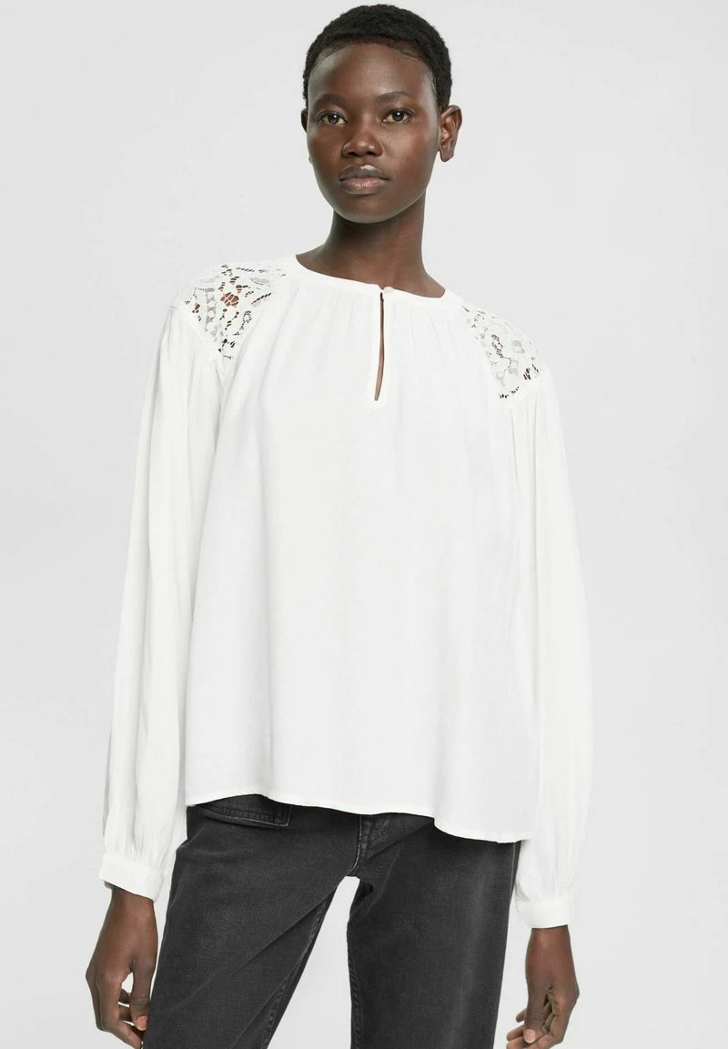 Edc By Esprit MIT SPITZENDETAIL - Bluse - Off White 3 Edc By Esprit MIT SPITZENDETAIL - Bluse - Off White