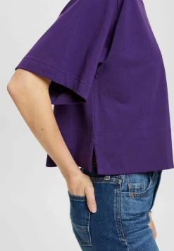 Edc By Esprit T-Shirt Basic - Dark Purple -Edc By Esprit 83fe73f97a3543f2b0d236493cf71a8f