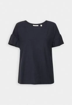 Edc By Esprit OPEN STRUCTURE - T-Shirt Print - Navy -Edc By Esprit 84eb5aacf89449358c70b57f7164ef93