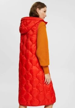 Edc By Esprit STEPPOPTIK - Weste - Orange Red -Edc By Esprit 85b490dd5573462d8305455d021c00ff