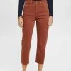 Edc By Esprit CROPPED MIT FRANSENSAUM - Jeans Slim Fit - Rust Brown -Edc By Esprit 87d3fd56b1224937a6bc2945145e663d