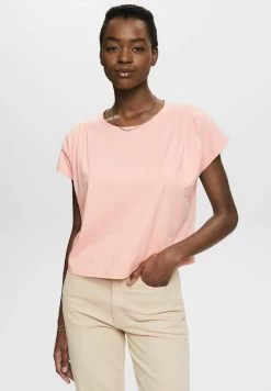 Edc By Esprit PLEAT - T-Shirt Basic - Pink