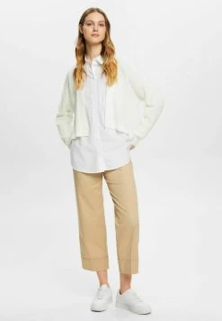 Edc By Esprit CROP SOFT SHORT OPEN - Strickjacke - Off White -Edc By Esprit 8b81a8fd24884b4784b72e4ab282ffd7