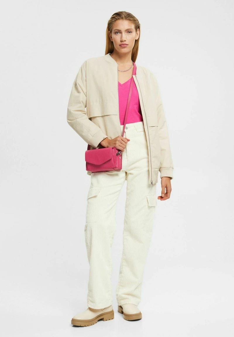 Edc By Esprit SLUB V-NECK - T-Shirt Basic - Pink Fuchsia 4 Edc By Esprit SLUB V-NECK - T-Shirt Basic - Pink Fuchsia – Bild 2