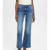 Edc By Esprit RETRO - Flared Jeans - Blue Dark Washed