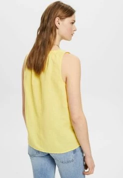 Edc By Esprit Bluse - Light Yellow -Edc By Esprit 9355bdbb6e2b4f2092deda12f00b6388