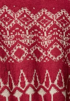 Edc By Esprit MIT GLITZEREFFEKT - Strickpullover - Cherry Red -Edc By Esprit 946eae4c14db4457b4953f93c864157b