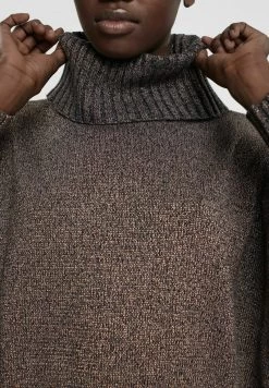 Edc By Esprit GLITZERNDER TURTLENECK - Strickpullover - Black -Edc By Esprit 95b737c4cf64416c96a7b7d3a6e005e3