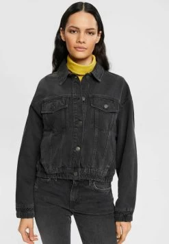 Edc By Esprit Jeansjacke - Black Dark Wash