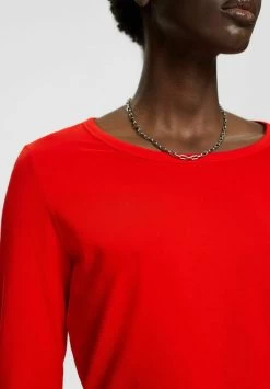 Edc By Esprit Langarmshirt - Red -Edc By Esprit 98ceb51db5894304a822528ad6ae1ed6