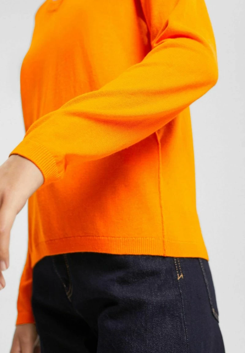 Edc By Esprit V-NECK - Strickpullover - Orange 6 Edc By Esprit V-NECK - Strickpullover - Orange – Bild 4