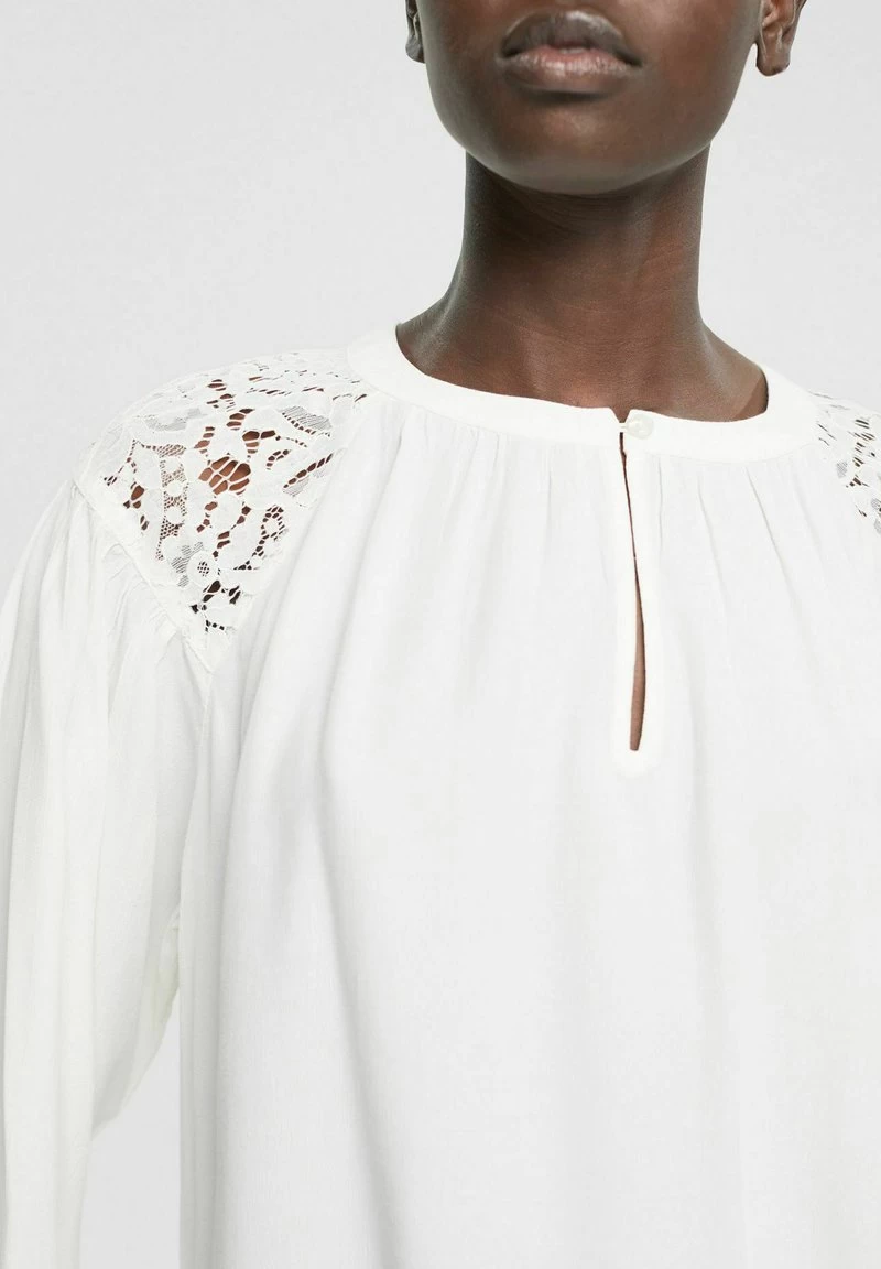 Edc By Esprit MIT SPITZENDETAIL - Bluse - Off White 6 Edc By Esprit MIT SPITZENDETAIL - Bluse - Off White – Bild 4
