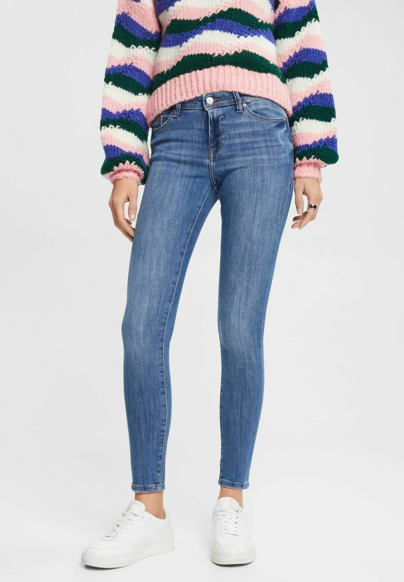 Edc By Esprit Jeans Skinny Fit - Blue Medium Washed New 3 Edc By Esprit Jeans Skinny Fit - Blue Medium Washed New