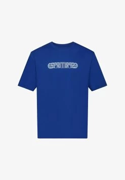 Edc By Esprit MIT LOGO-PRINT IN LOCKERER PASSFORM - T-Shirt Print - Ink -Edc By Esprit a9828bc68b244a53be1cbdccd11d6174