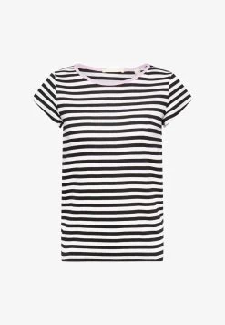 Edc By Esprit MIT KAPPENARMELN - T-Shirt Print - Black -Edc By Esprit aa5c761a54994956ac41ab84410ee69d