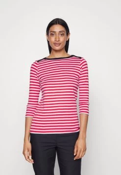 Edc By Esprit FULL NEEDLE STRIPED 3/4 SLEEVE TEE - Langarmshirt - Red