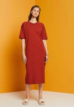 Edc By Esprit Dress - Jerseykleid - Terracotta New -Edc By Esprit ace87e06027a492d8193d3cb96613ebe