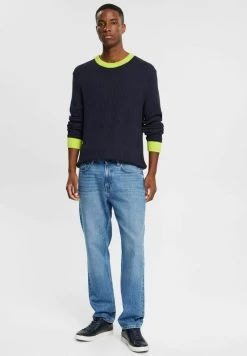 Edc By Esprit STRUKTUR - Strickpullover - Navy -Edc By Esprit af455d7b614e47d6b9b17cc858291526