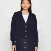Edc By Esprit GRANDDAD - Strickjacke - Navy -Edc By Esprit b4bf28c8cb74497c8aee6f39a80fcbe7