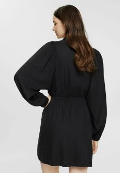 Edc By Esprit MIT DURCHZUGBAND - Blusenkleid - Black -Edc By Esprit b6c6b086679847f68b4ff4677189fcea