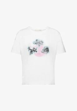 Edc By Esprit MIT PRINT - T-Shirt Print - White -Edc By Esprit b6de6e5584774d38a38156db6255e633