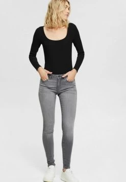 Edc By Esprit SUPERSTRETCH - Jeans Skinny Fit - Grey Medium Washed -Edc By Esprit b7fa7e039ddf4abba9e33e4dc5541529