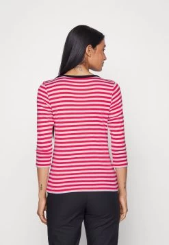 Edc By Esprit FULL NEEDLE STRIPED 3/4 SLEEVE TEE - Langarmshirt - Red -Edc By Esprit ba44ed239bb44c4ab504f0ec142908c5