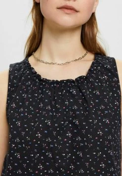 Edc By Esprit MIT FLORALEM PRINT - Bluse - Black -Edc By Esprit bd61a93f32644252960582dd1f0f222a