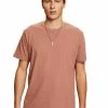 Edc By Esprit T-Shirt Basic - Dark Old Pink