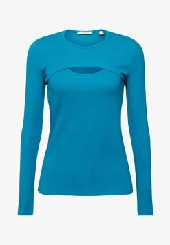 Edc By Esprit LONGSLEEVE - Langarmshirt - Teal Blue -Edc By Esprit c1bf994e593c4e45b9cd1ac8eb2ecd1a