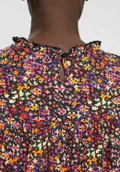 Edc By Esprit MIT GEKRÄUSELTER - Langarmshirt - New Black -Edc By Esprit c351c6a3c4114f01be00bbcd89a9b7d4