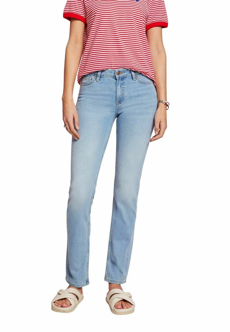 Edc By Esprit STRETCH COOLMAX - Jeans Straight Leg - Blue Medium Washed New 3 Edc By Esprit STRETCH COOLMAX - Jeans Straight Leg - Blue Medium Washed New