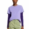 Edc By Esprit T-Shirt Basic - Purple -Edc By Esprit ca21df17811f475ebf0a296aea33bd79