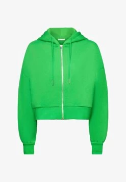 Edc By Esprit GECROPPTER MIT ZIPPER - Sweatjacke - Green -Edc By Esprit d0fa6ca847ef4fe19503759e9a08720c