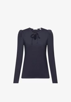 Edc By Esprit MIT KEYHOLE-DETAIL - Langarmshirt - Navy 12 Edc By Esprit MIT KEYHOLE-DETAIL - Langarmshirt - Navy -Edc By Esprit d16f669819354ccfa94bd1eb5345b912