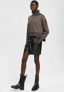 Edc By Esprit GLITZERNDER TURTLENECK - Strickpullover - Black -Edc By Esprit d33f27e4018741b3a8dfa24da714958c