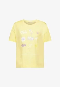 Edc By Esprit T-Shirt Print - Light Yellow -Edc By Esprit d5b8ede2ebdd4e5d865104de06501cb1