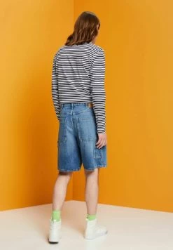 Edc By Esprit LOCKER - Jeans Shorts - Blue Medium Washed New -Edc By Esprit d6fc8638e55947afba0b6886f20c8794
