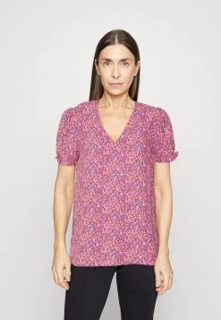 Edc By Esprit SHORT SLEEVE BLOUSE - T-Shirt Print - Pink Fuchsia