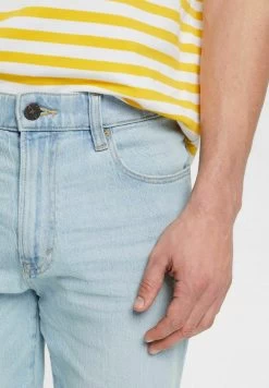 Edc By Esprit DESTROYED - Jeans Shorts - Blue Bleached -Edc By Esprit de3ce8f1c2a44d689fbccaca8eff5a83